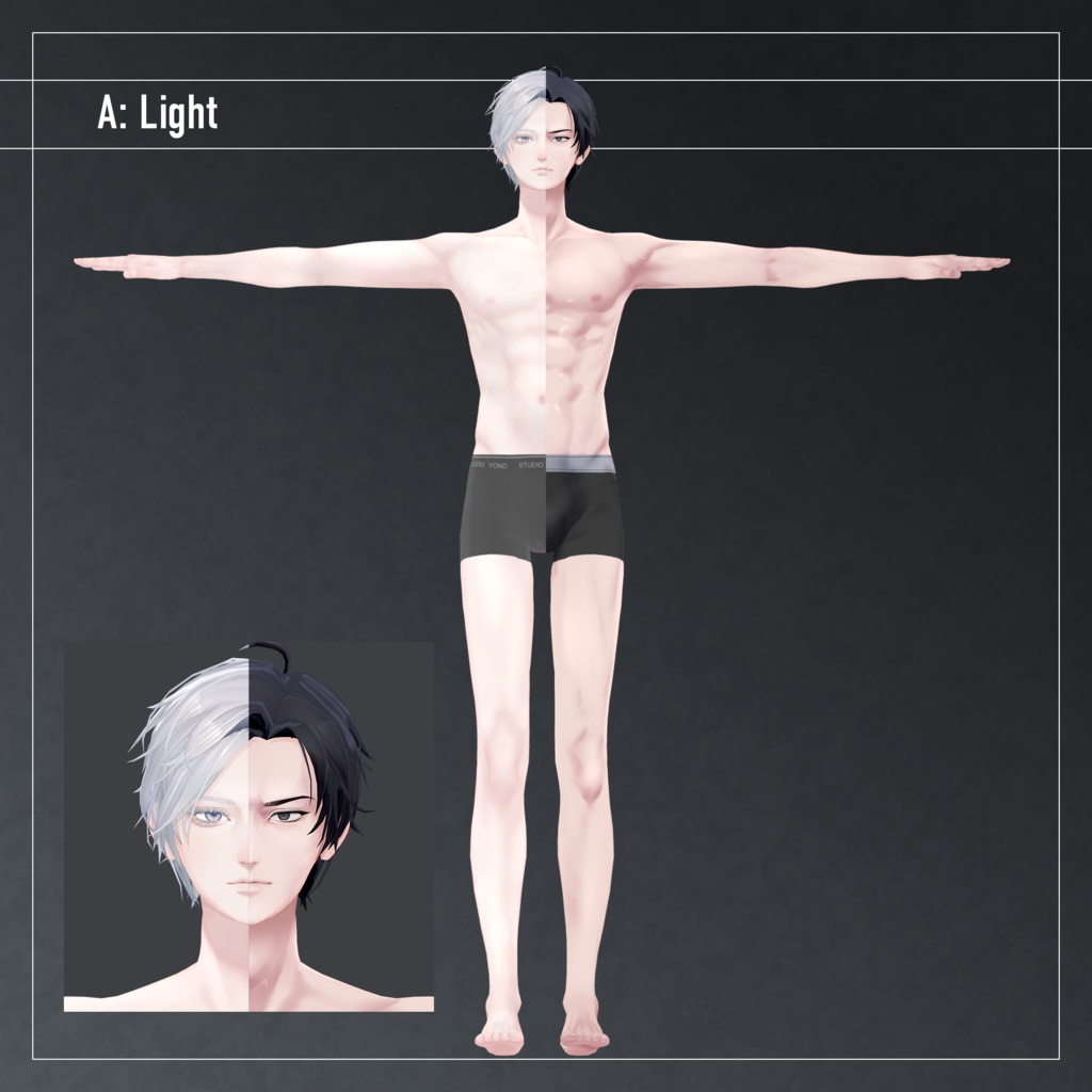 【怜-Rei-対応】Deep Tone -Rei version-【Makeup Texture】