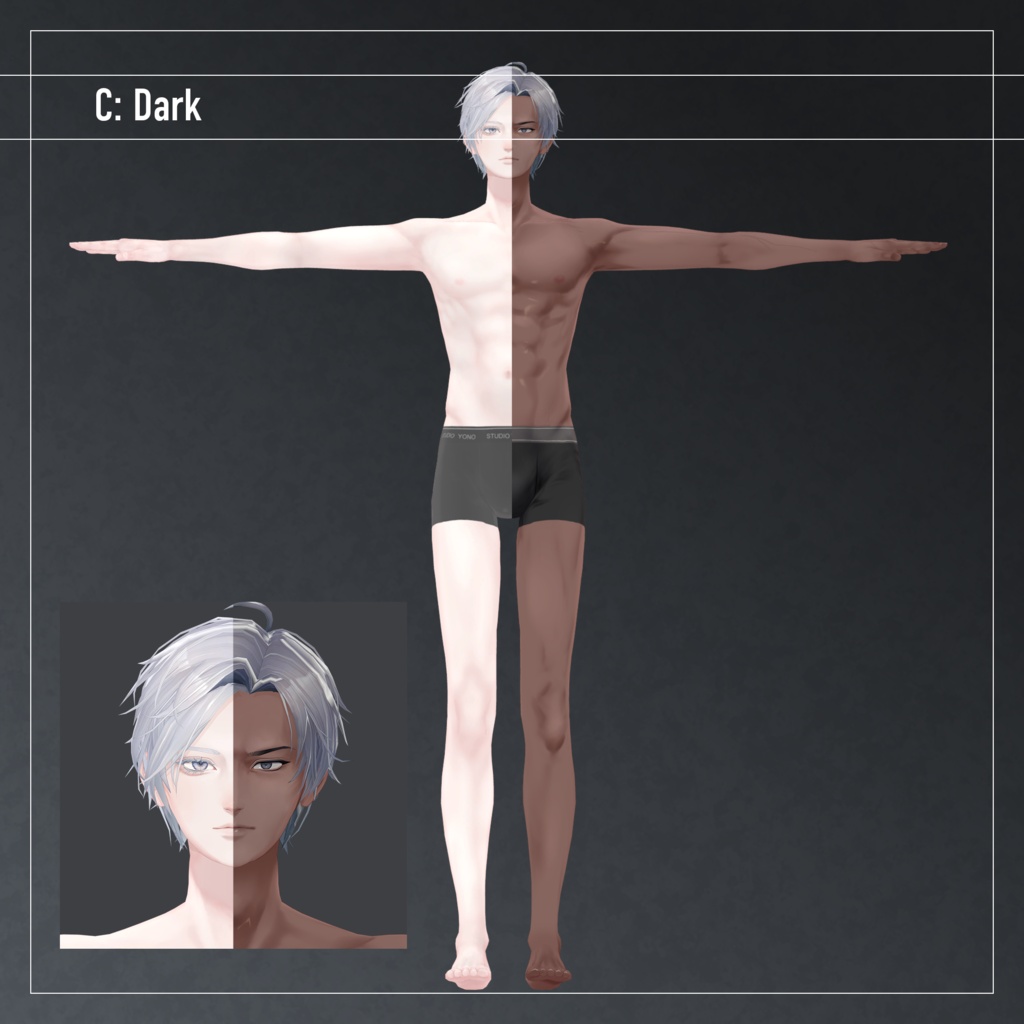 【怜-Rei-対応】Deep Tone -Rei version-【Makeup Texture】