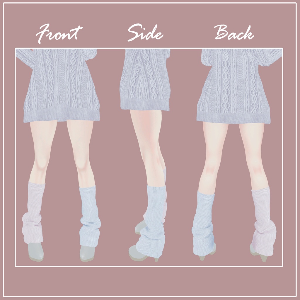 【舞夜対応】ルーズソックス&ショートブーツ【衣装】