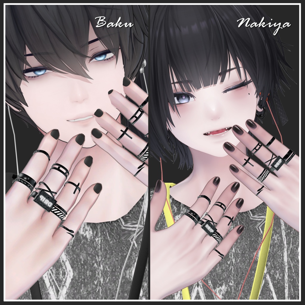 【VRChat想定】No Signal Ring【MA対応】