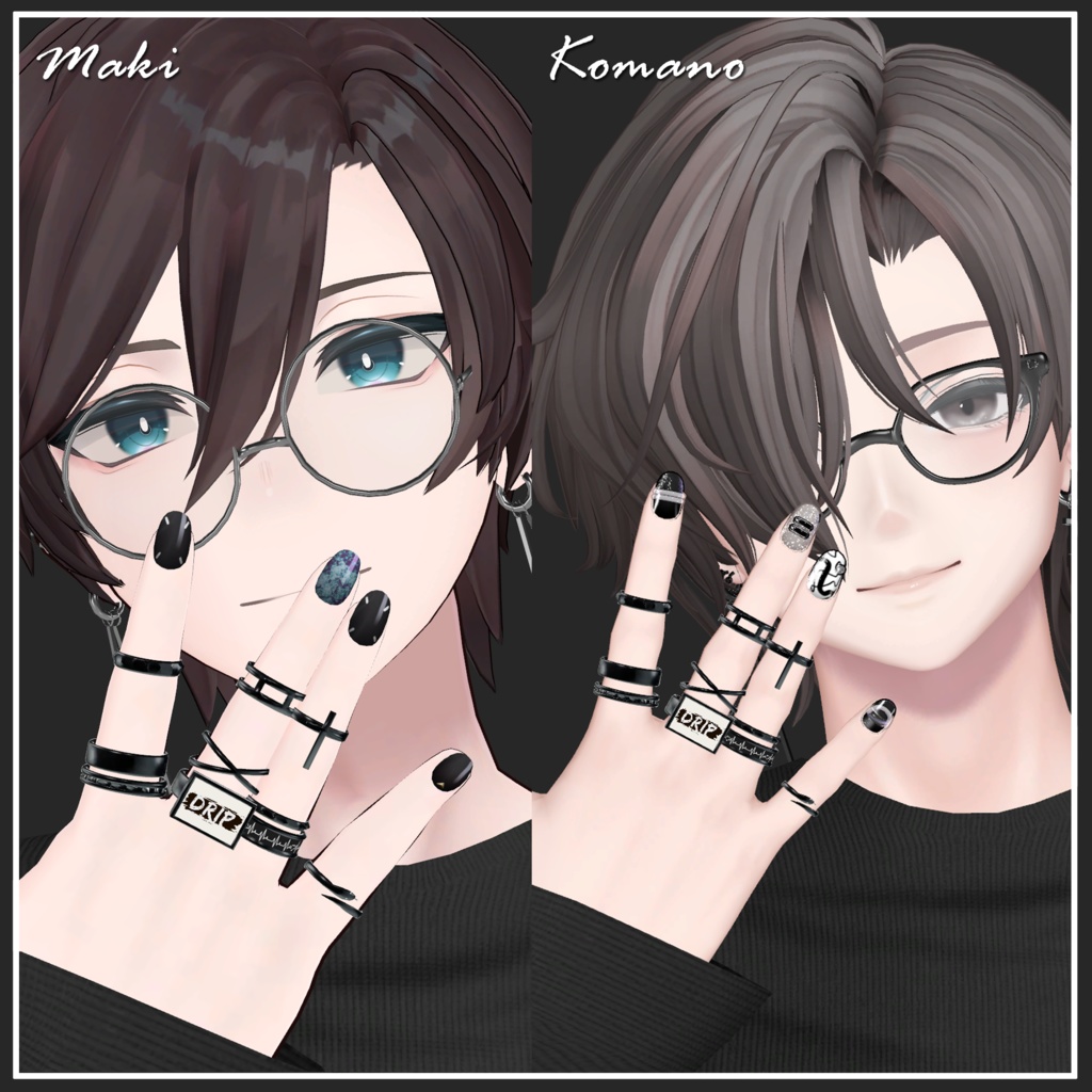 【VRChat想定】No Signal Ring【MA対応】