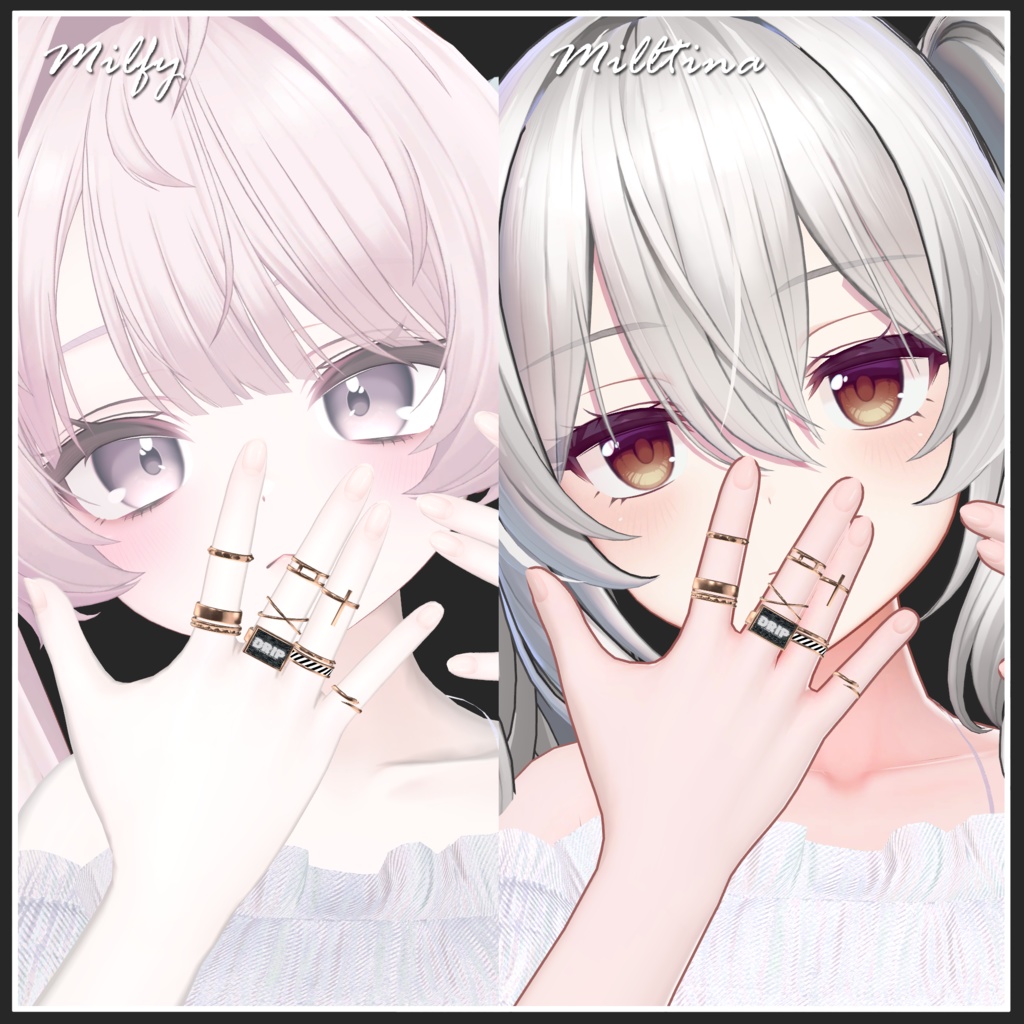 【VRChat想定】No Signal Ring【MA対応】