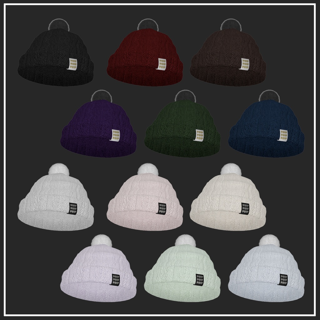 【VRChat想定】Simple Beanie【ニット帽】