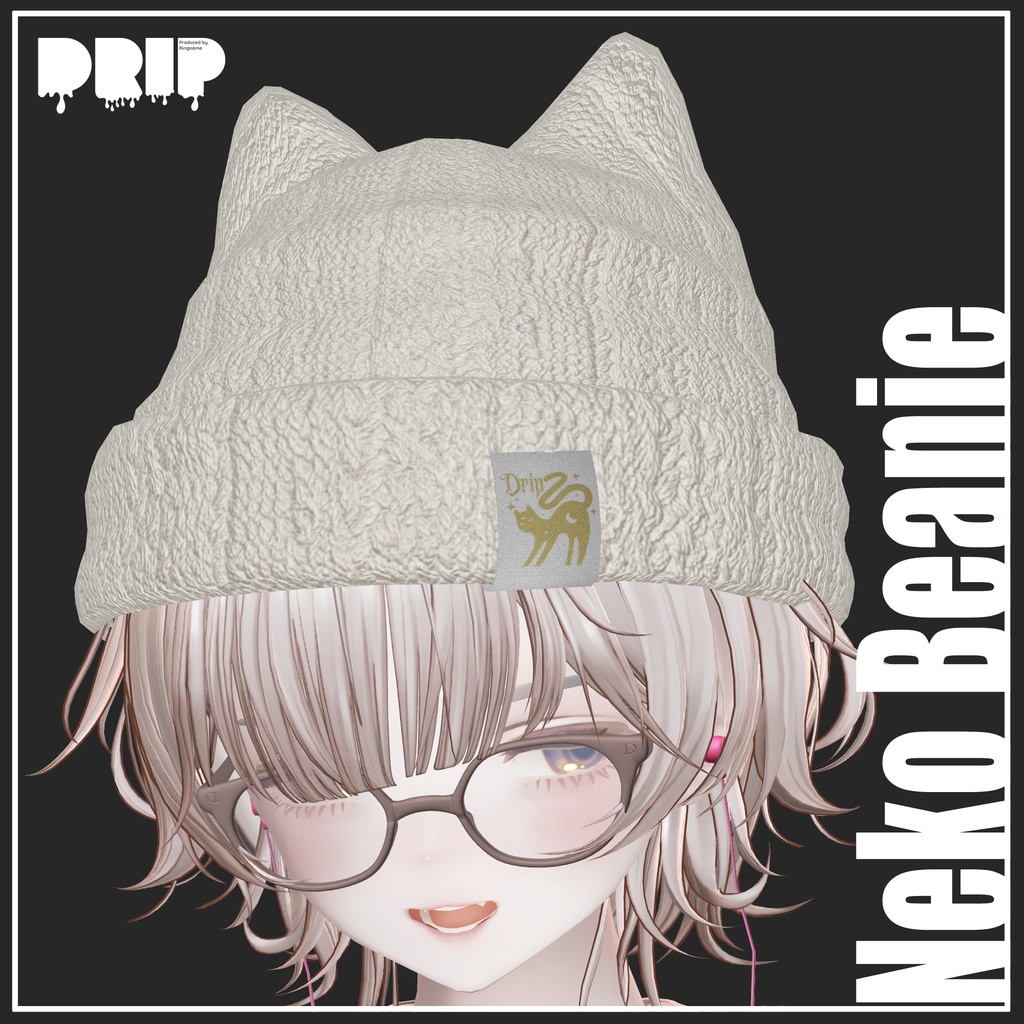 【VRChat想定】Neko Beanie【ニット帽】