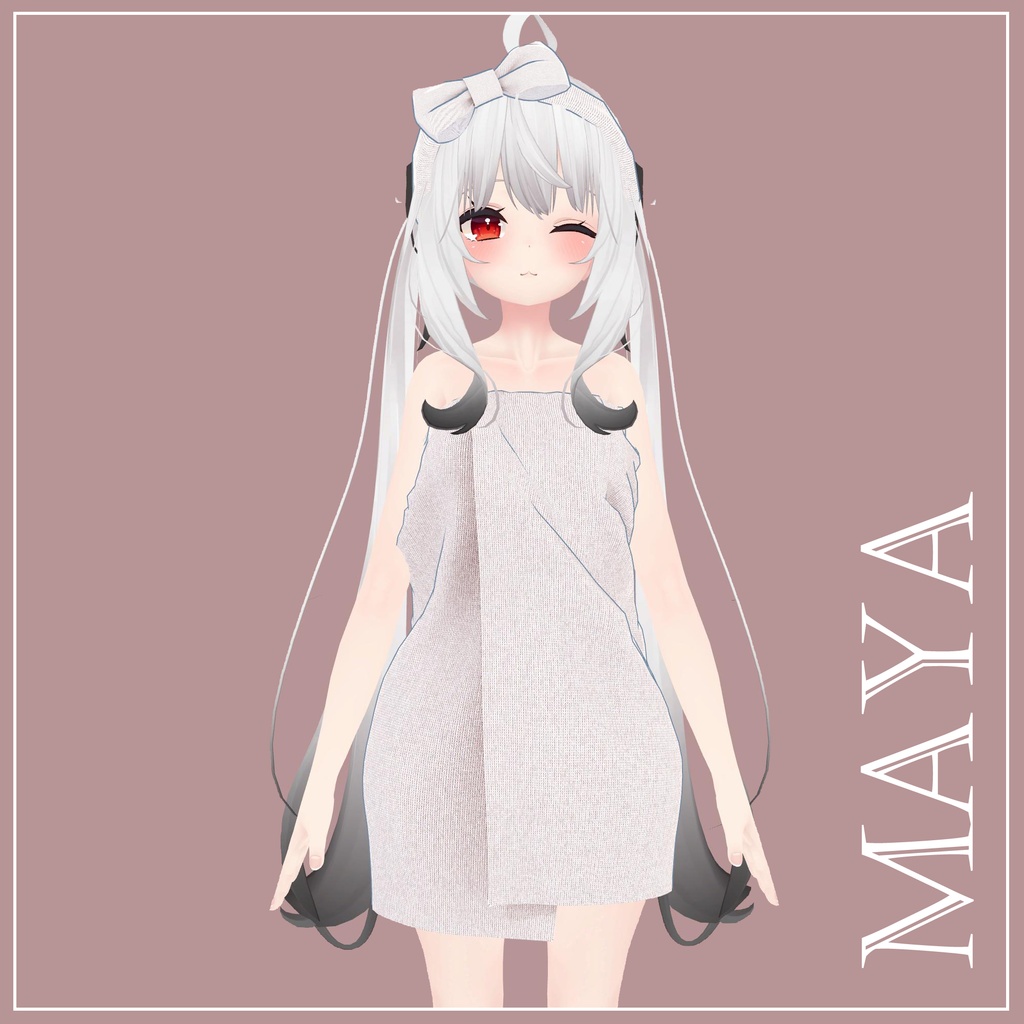 【複数アバター対応】Yuagari Towel【VRChat想定】