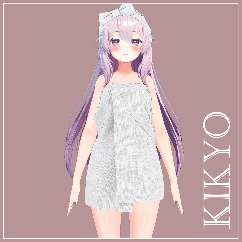 【複数アバター対応】Yuagari Towel【VRChat想定】