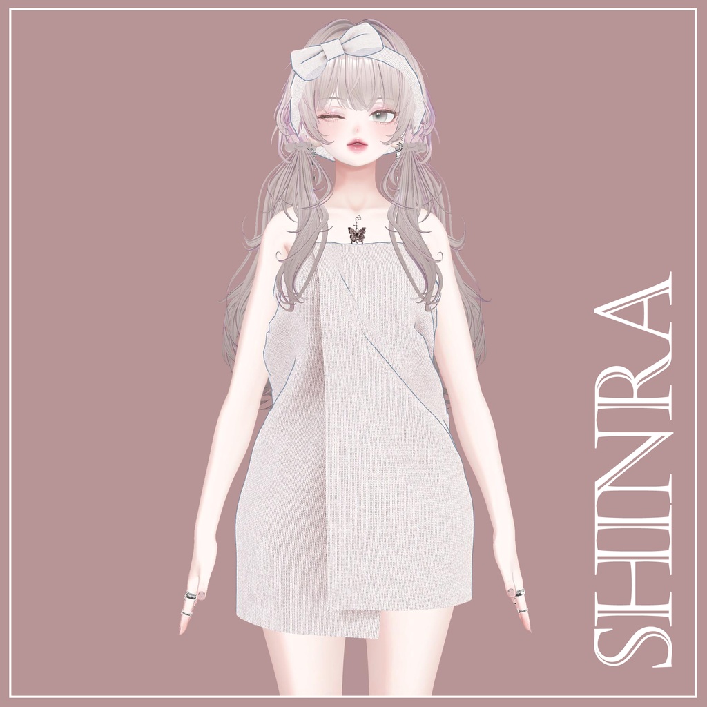 【複数アバター対応】Yuagari Towel【VRChat想定】