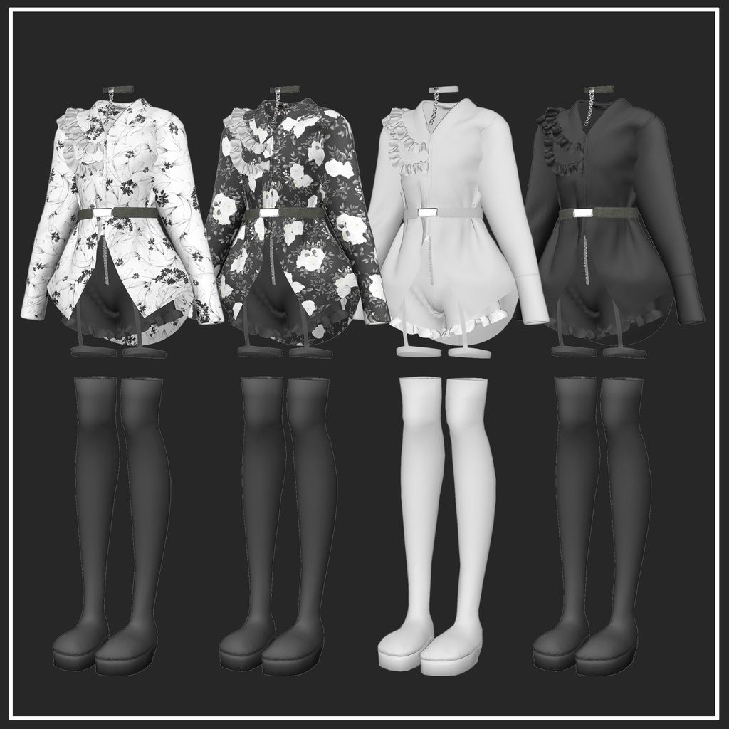 【Julius/Yegi対応】Royal Dress【VRChat想定】