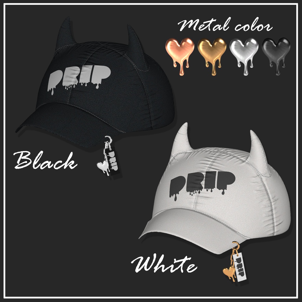 【VRChat想定】Devil cap【PB設定済】