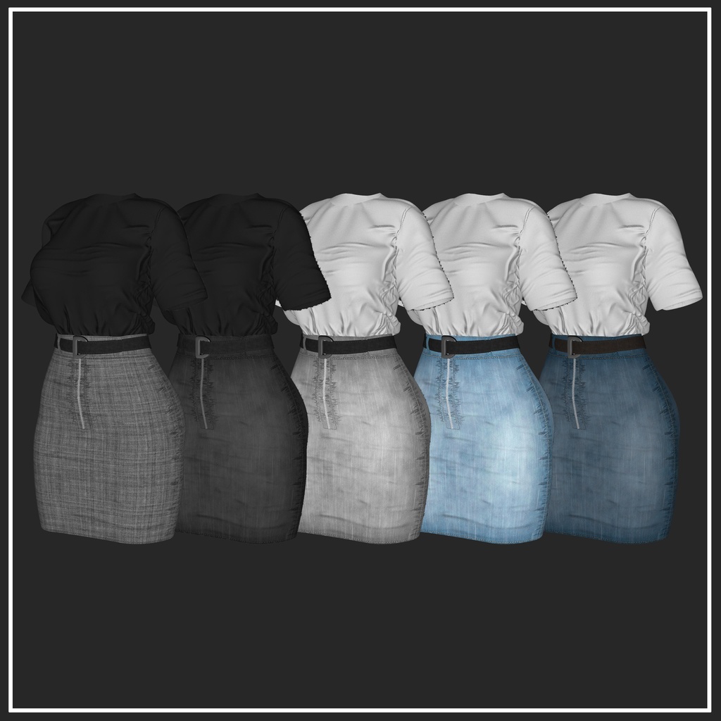 【複数アバター対応】TOMBOY OUTFIT【VRChat想定】