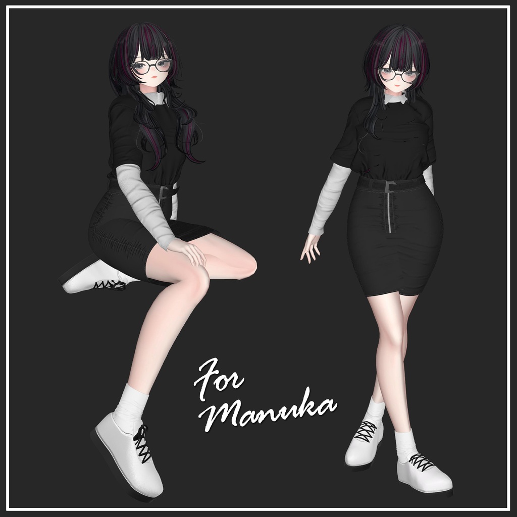 【複数アバター対応】TOMBOY OUTFIT【VRChat想定】