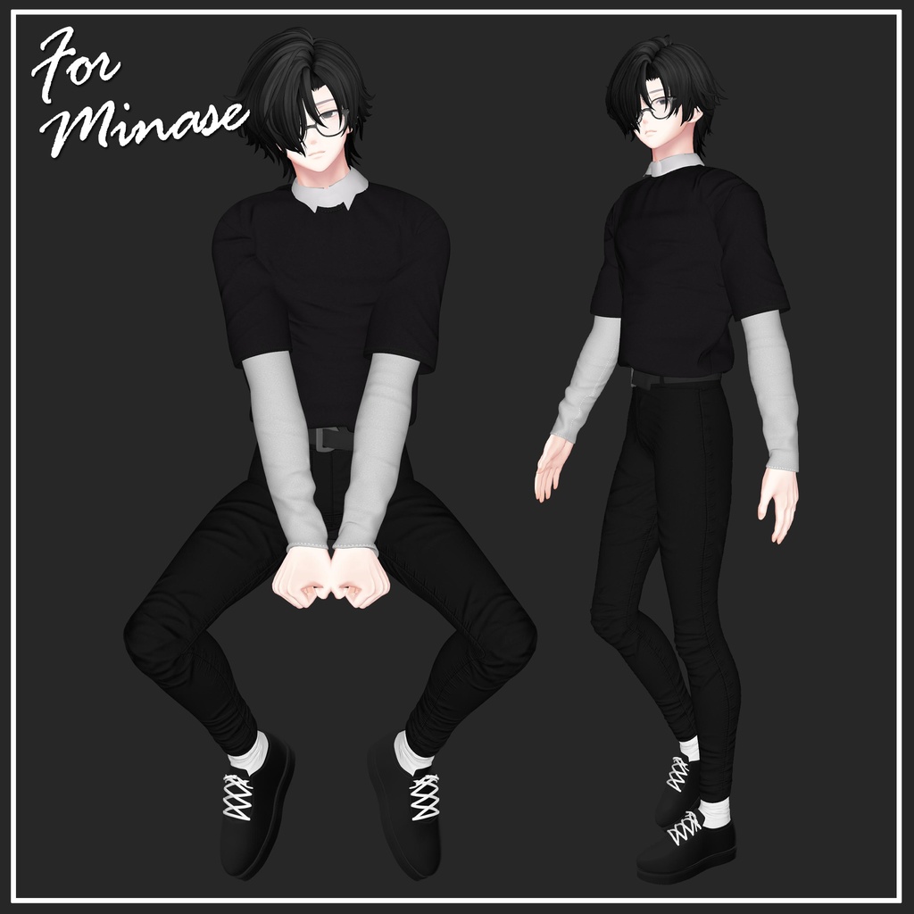 【複数アバター対応】TOMBOY OUTFIT【VRChat想定】