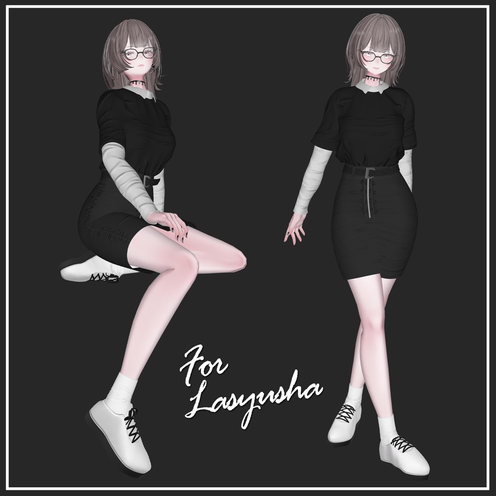 【複数アバター対応】TOMBOY OUTFIT【VRChat想定】