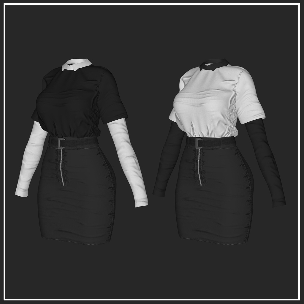 【複数アバター対応】TOMBOY OUTFIT【VRChat想定】