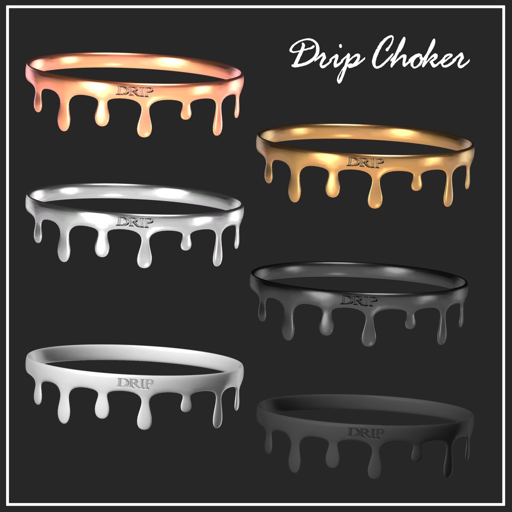 【VRChat想定】DRIP Accessory【アクセサリー】