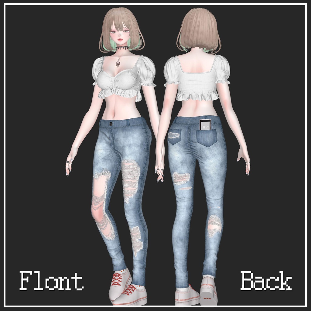 📣Black Friday SALE📣~11/30まで【複数アバター対応】Springy Denim【VRChat想定】