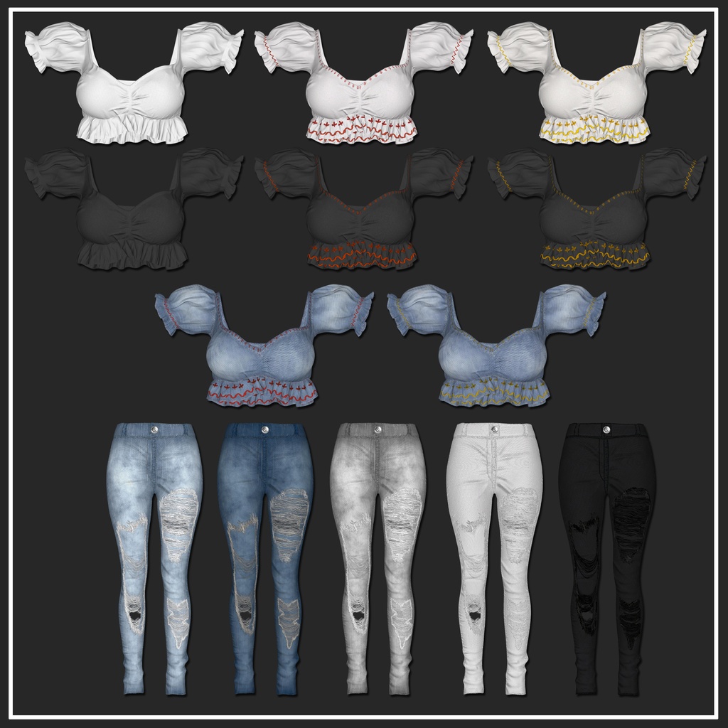 📣Black Friday SALE📣~11/30まで【複数アバター対応】Springy Denim【VRChat想定】