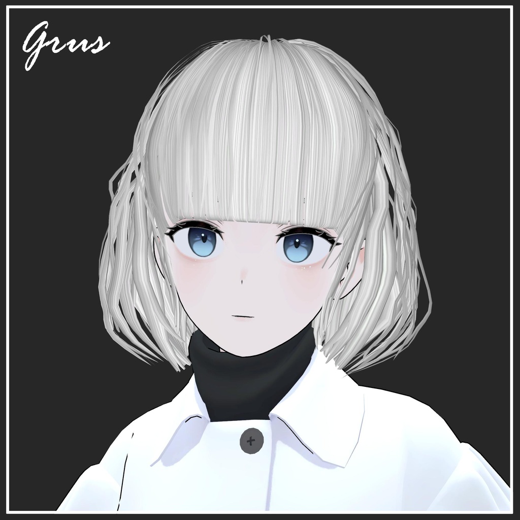 【複数アバター対応】Airy Bob【VRChat想定】