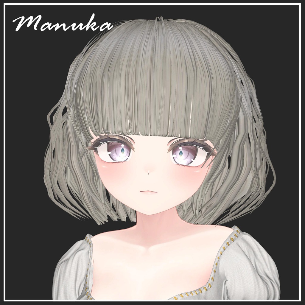 【複数アバター対応】Airy Bob【VRChat想定】