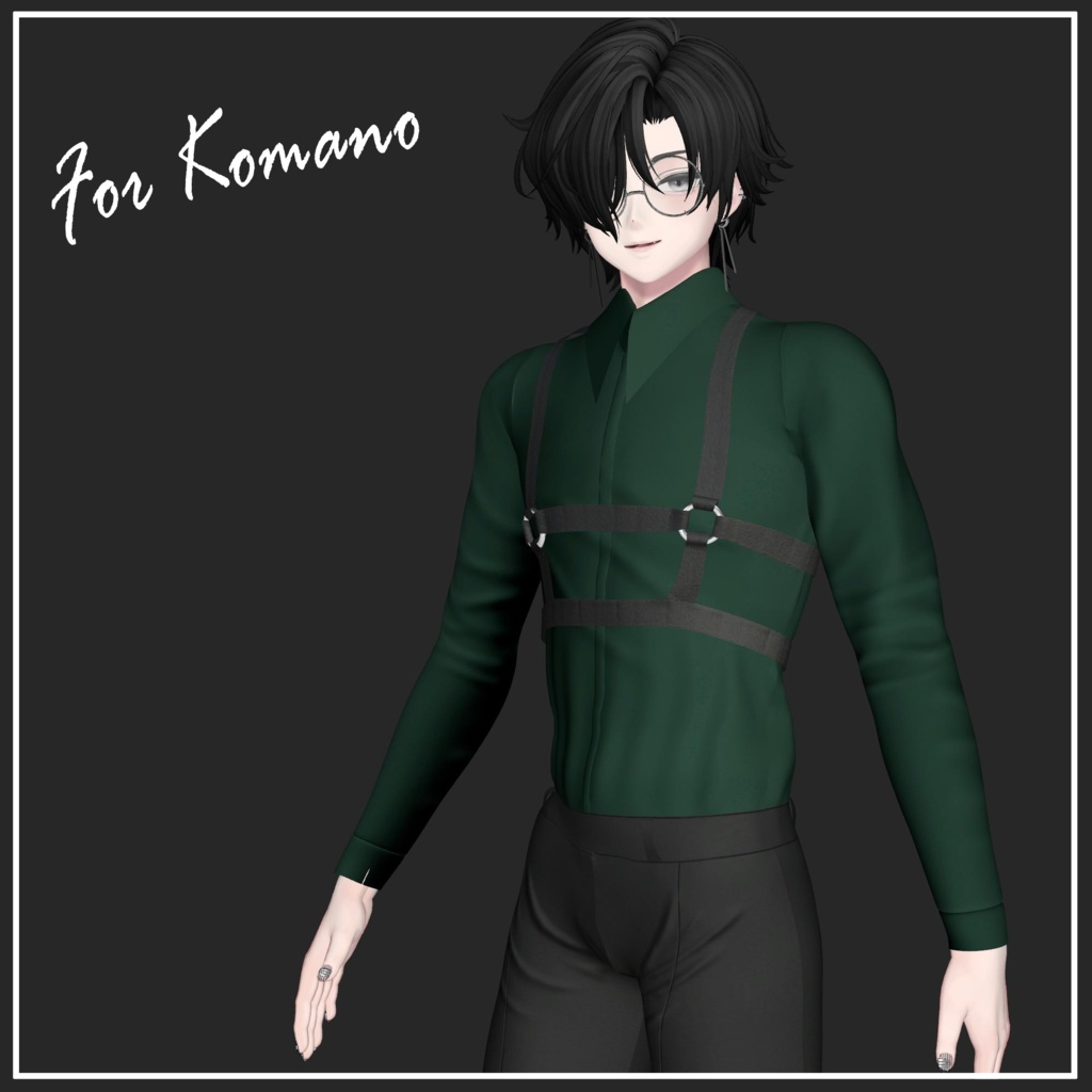 【複数アバター対応】Body garter【VRChat想定】