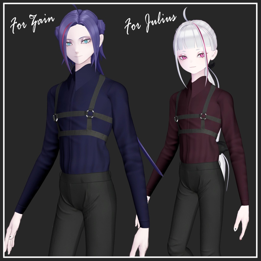 【複数アバター対応】Body garter【VRChat想定】