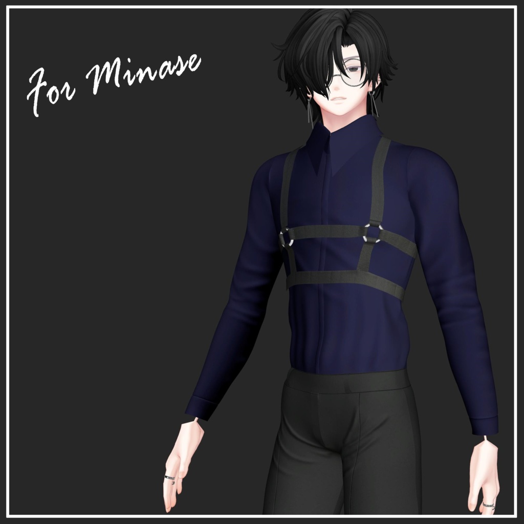 【複数アバター対応】Body garter【VRChat想定】