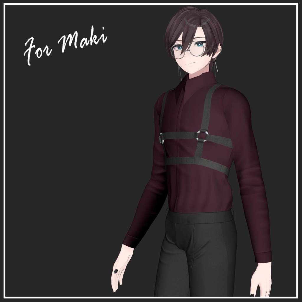 【複数アバター対応】Body garter【VRChat想定】