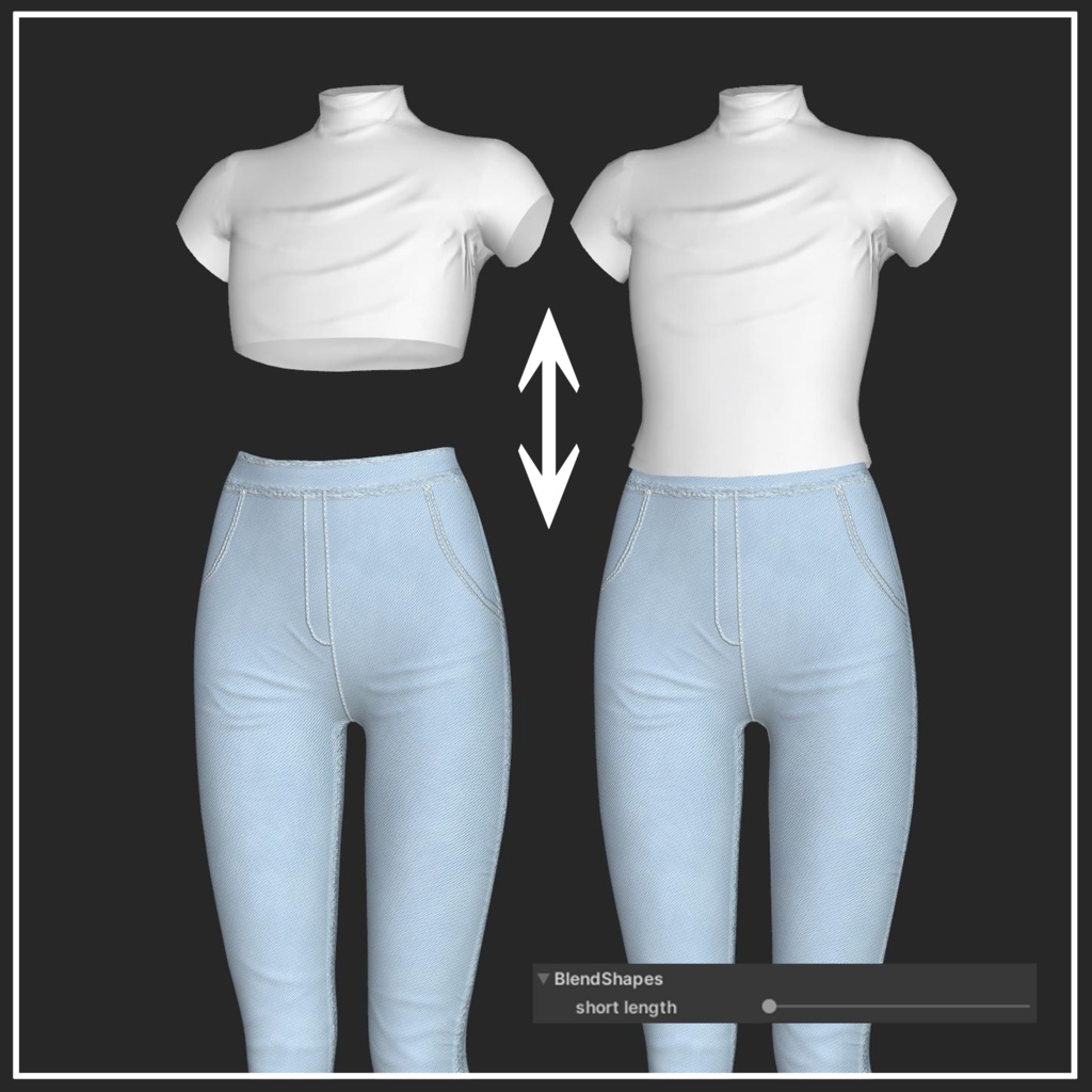 【Grus対応】Spring Denim【VRChat想定】