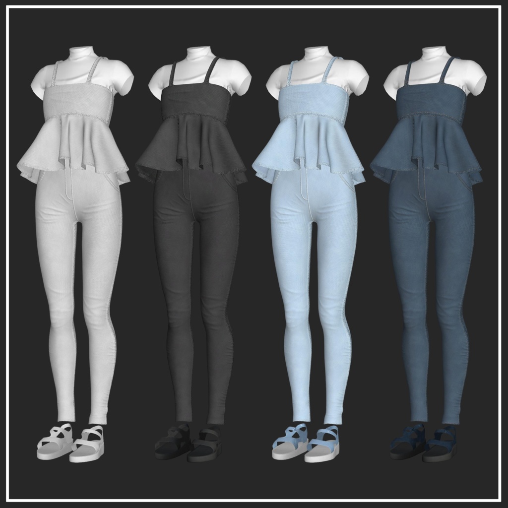 【Grus対応】Spring Denim【VRChat想定】