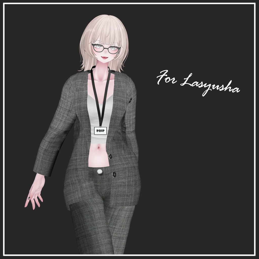 【複数アバター対応】Denim Suit Outfit【VRChat想定】