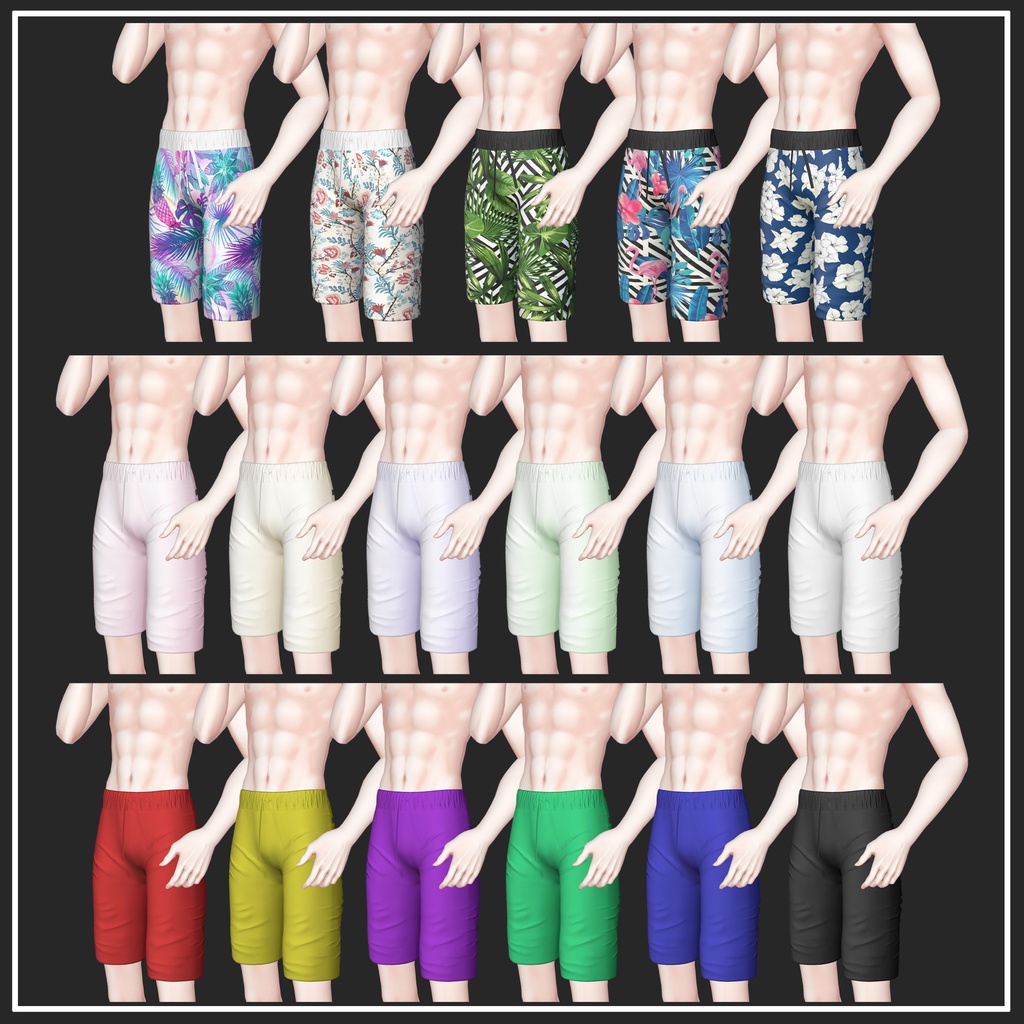 【複数アバター対応】Swimwear【VRChat想定】