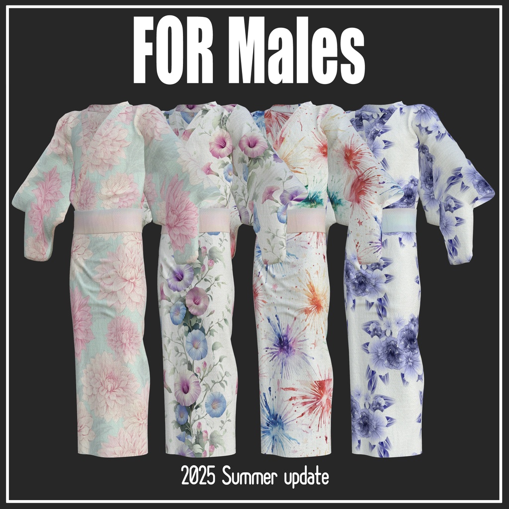 2025SummerUpdate!【複数アバター対応】浴衣-Yukata【VRChat想定】