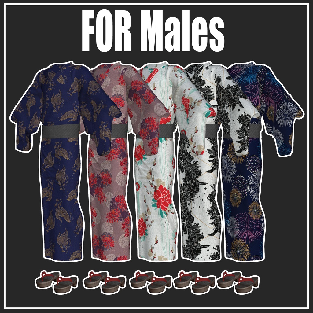 2025SummerUpdate!【複数アバター対応】浴衣-Yukata【VRChat想定】