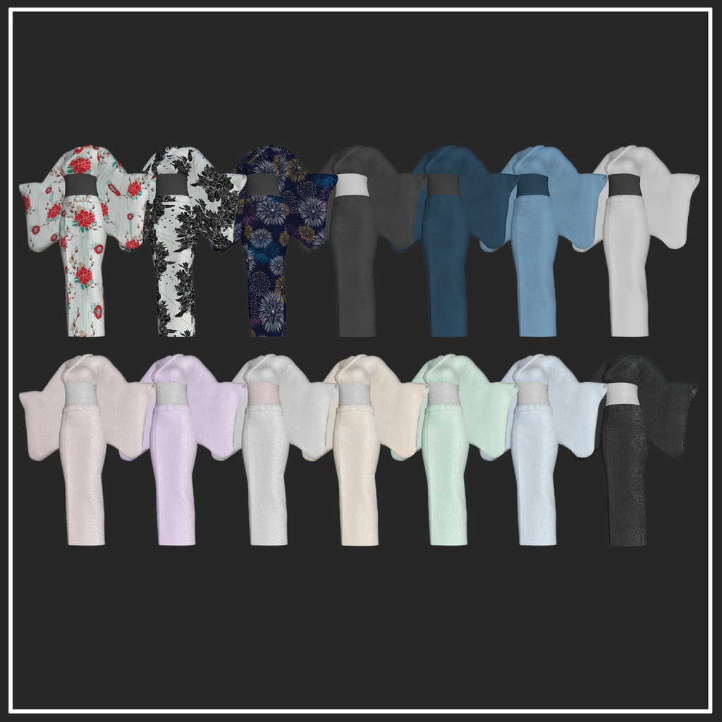 【複数アバター対応】浴衣-Yukata【VRChat想定】