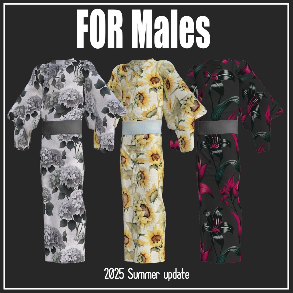 2025SummerUpdate!【複数アバター対応】浴衣-Yukata【VRChat想定】