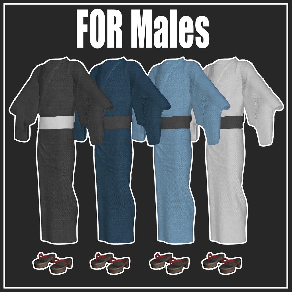 2025SummerUpdate!【複数アバター対応】浴衣-Yukata【VRChat想定】