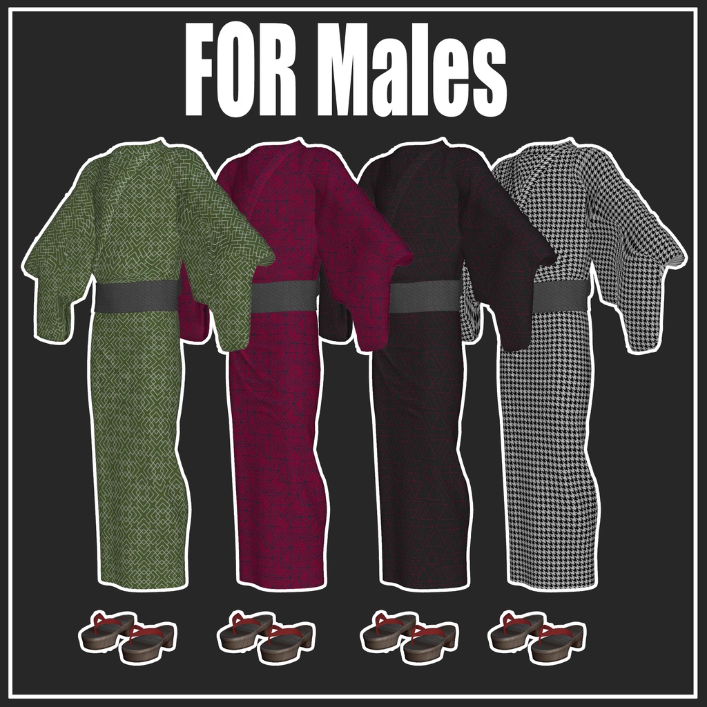 2025SummerUpdate!【複数アバター対応】浴衣-Yukata【VRChat想定】