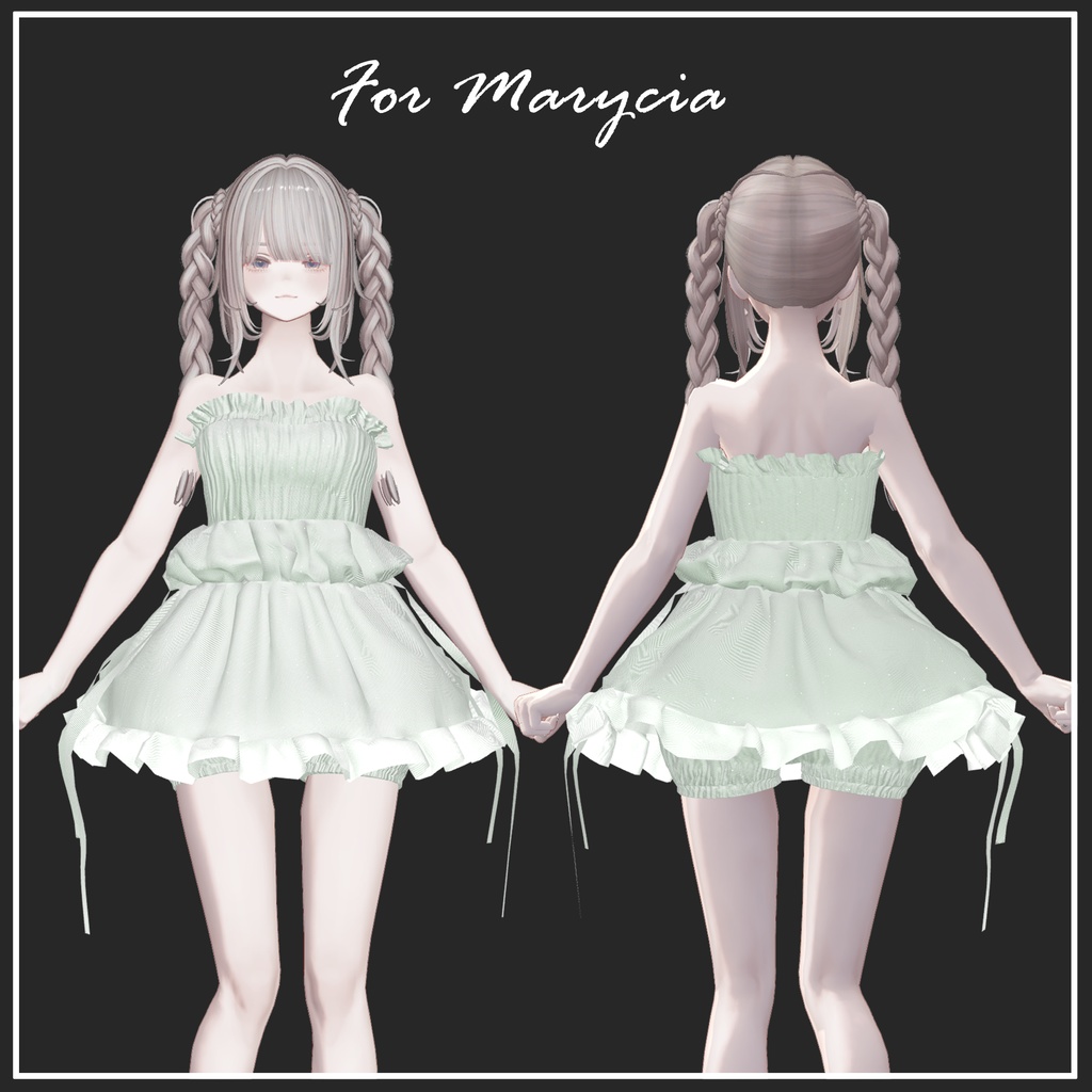 【複数アバター対応】Jerry Fish Dress【VRChat想定】