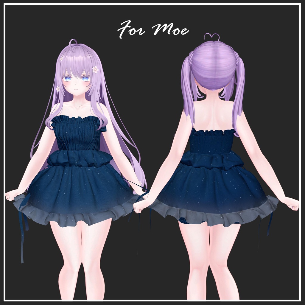 【複数アバター対応】Jerry Fish Dress【VRChat想定】
