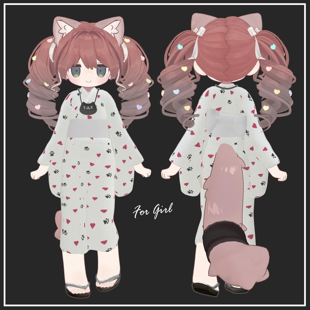 【キプフェル対応】浴衣-Yukata【VRChat想定】