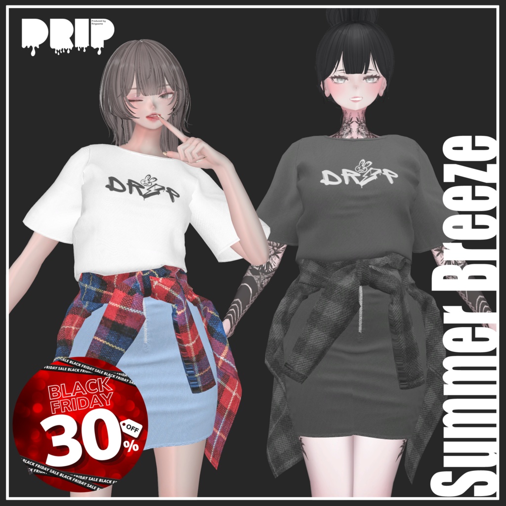 📣Black Friday SALE📣~11/30まで【複数アバター対応】Summer Breeze For Female【VRChat想定】