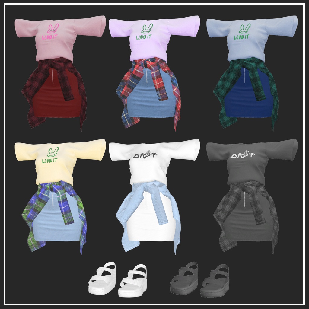 【複数アバター対応】Summer Breeze For Female【VRChat想定】