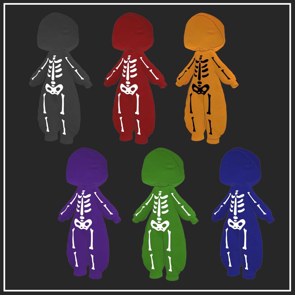 【まめふれんず対応】Halloween  overalls【VRChat想定】