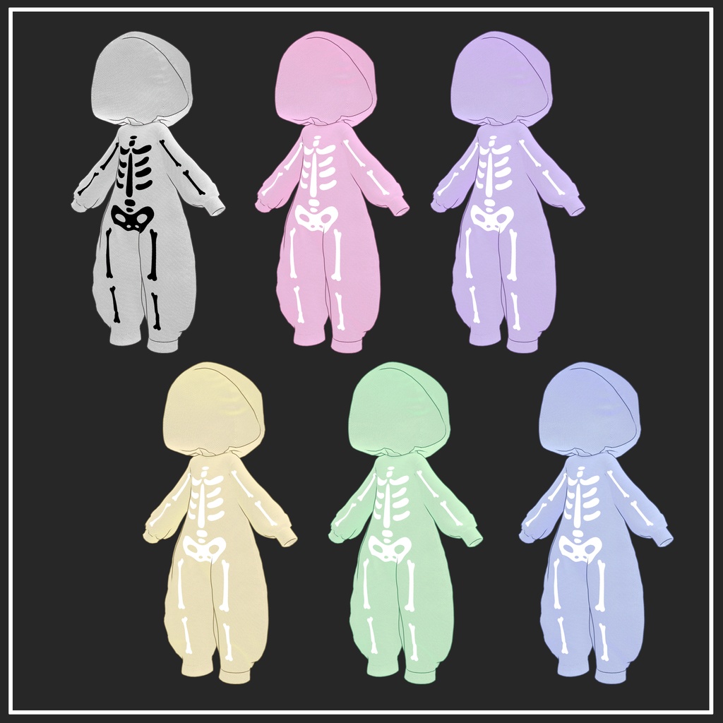 【まめふれんず対応】Halloween  overalls【VRChat想定】