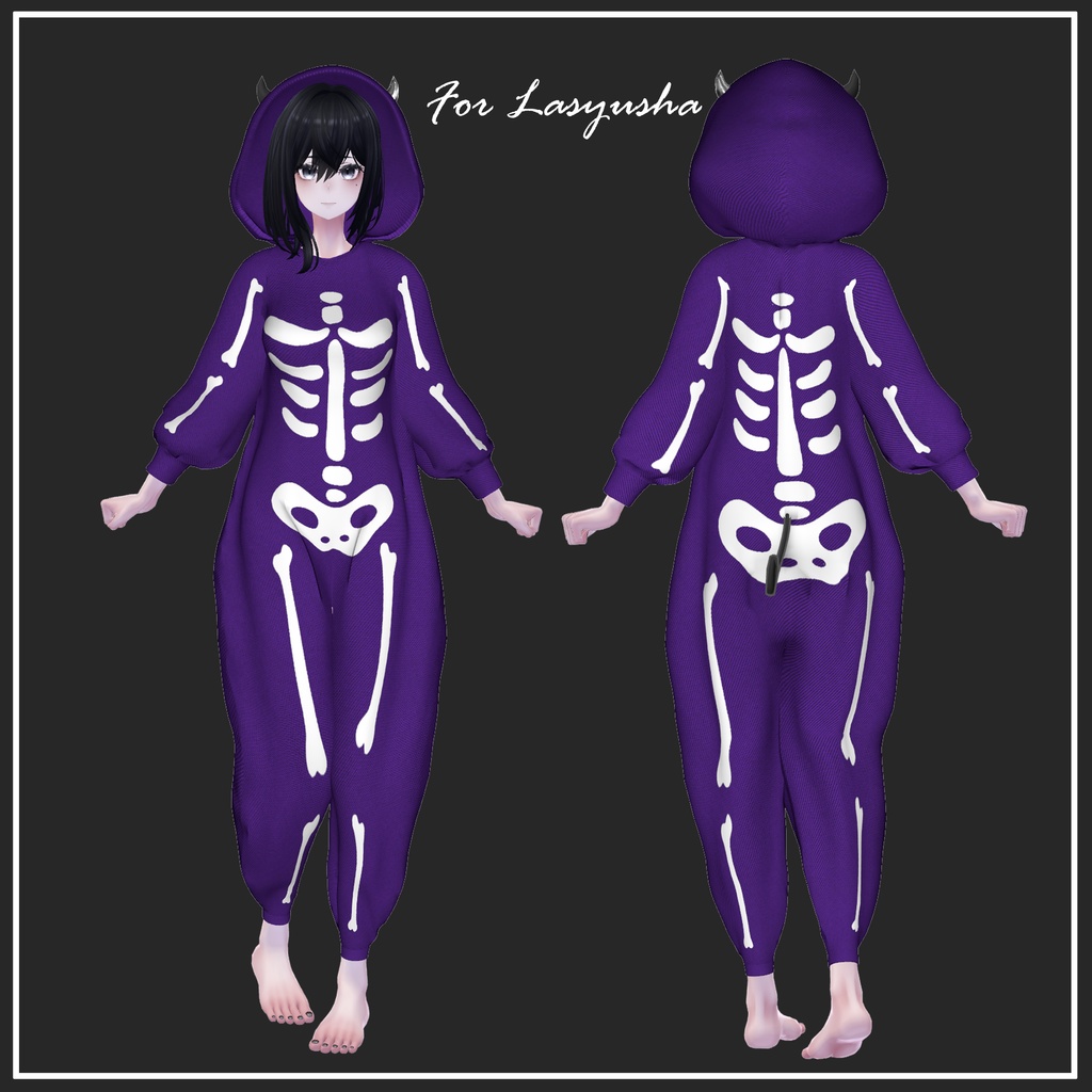 【複数アバター対応】Halloween overalls【VRChat想定】
