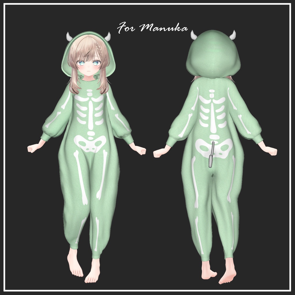 【複数アバター対応】Halloween overalls【VRChat想定】