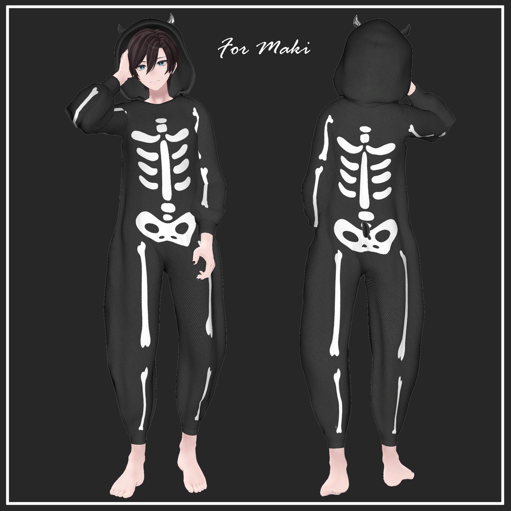 【複数アバター対応】Halloween overalls【VRChat想定】