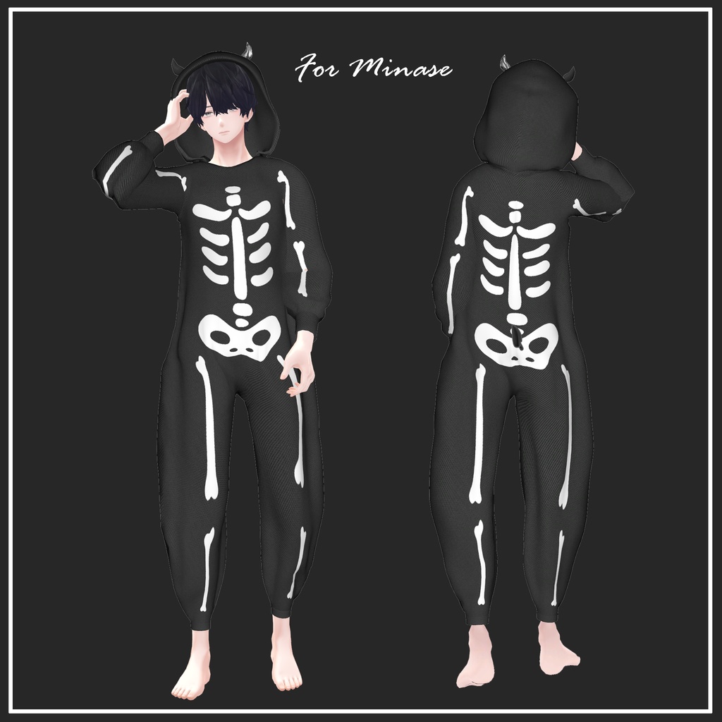 【複数アバター対応】Halloween overalls【VRChat想定】