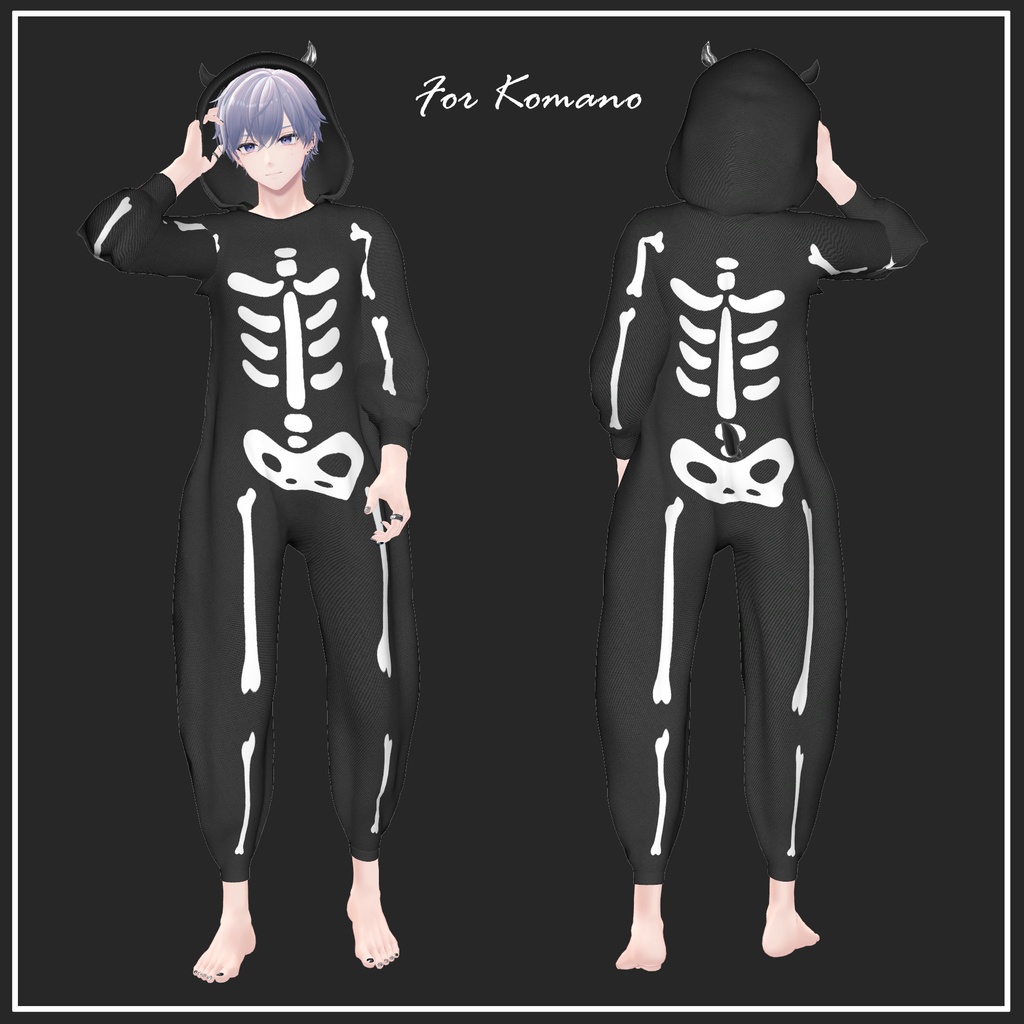 【複数アバター対応】Halloween overalls【VRChat想定】