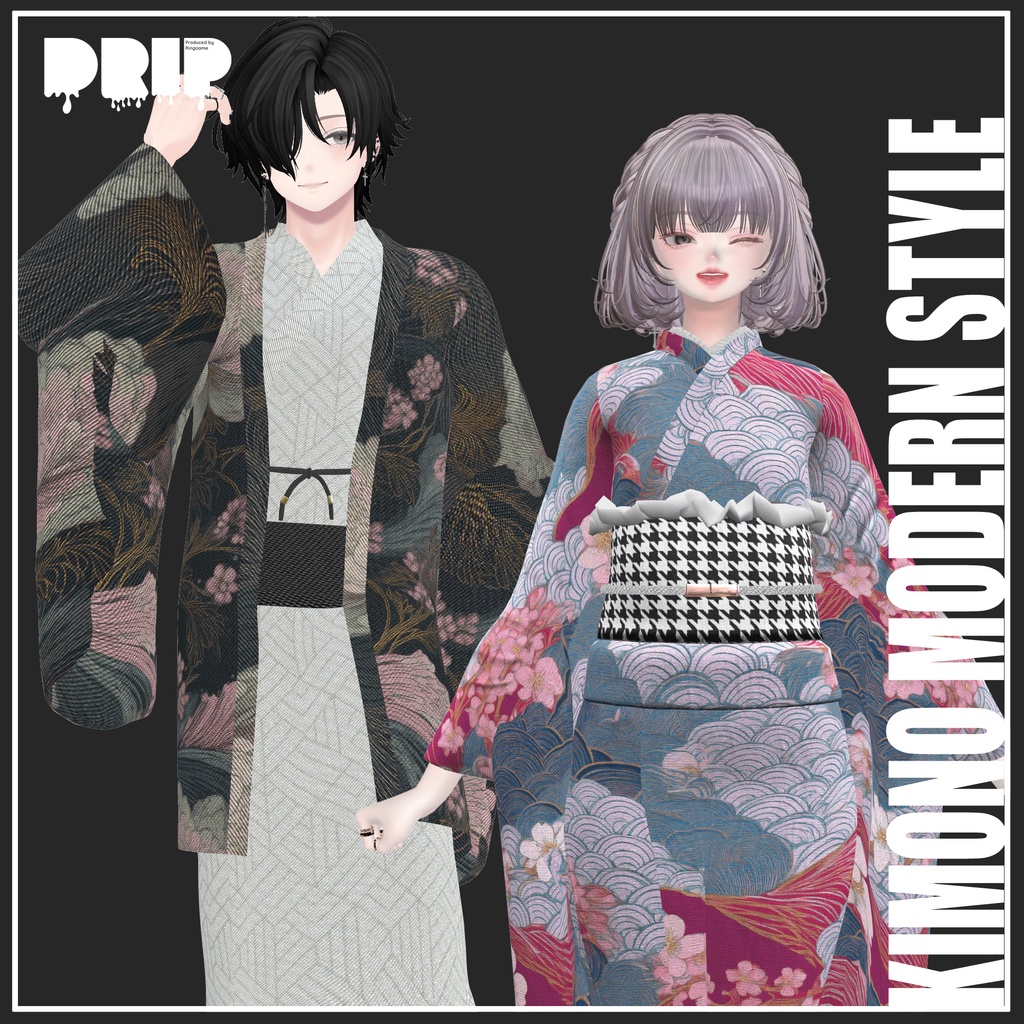 【複数アバター対応】KIMONO MODERN【VRChat想定】